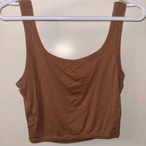 lululemon athletica Brown Crop Top
